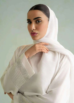 Modest Elegance White Abaya