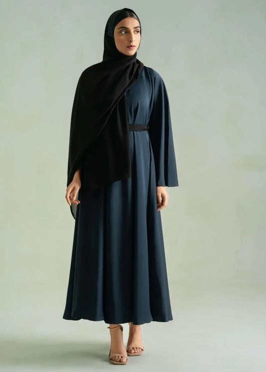 Chic Belted Modest Abaya
